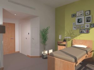 Plan de la chambre de la Maison de Repos et de Soins de Serenia